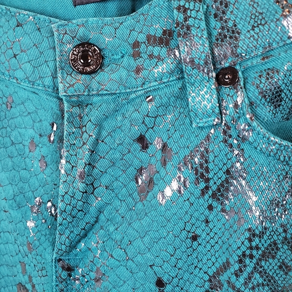 7 for all mankind coated python pants size 30 - Picture 4 of 8